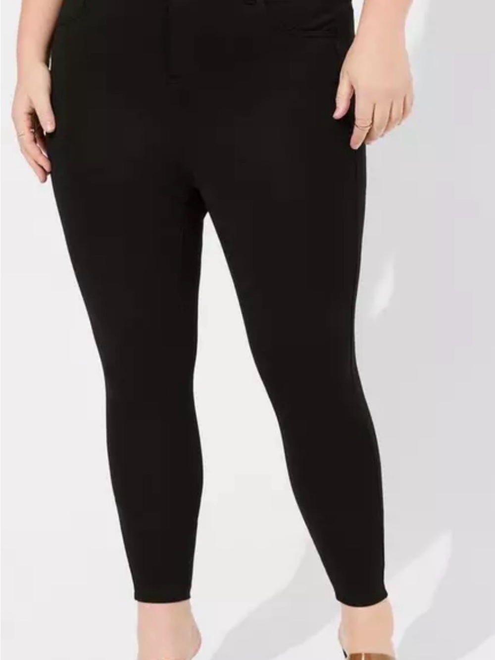 Torrid Black Stretch Plus-Size Ponte pants